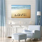 Goldfoilart Beach Canvas Wall Art - Image 2