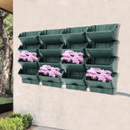 Vertical Wall Planter with 16 Pots, Hanging Garden Plant Flowerpot Holder - Image 8