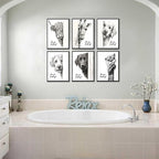 Funny Bathroom Wall Art Black and White Bathroom Posters Decor Rustic Donkey - Image 7