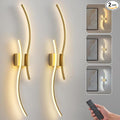 Battery Operated Wall Sconce Set of Two, Dimmable Modern LED Rechargeable Wall by Unknown