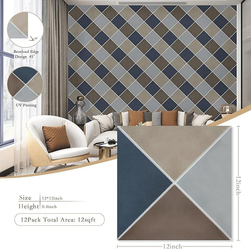 12Pack Acoustic Panels, Self-Adhesive Sound Proof Panels - Image 2