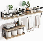 Fixwal Bathroom Shelves Over Toilet, Floating Shelves Wall Mounted by Fixwal
