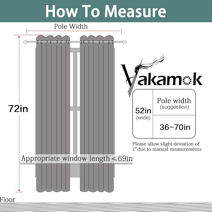 Yakamok Gray Full Shading Curtain Panels - Image 8