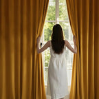 NICETOWN Warm Gold Velvet Curtains 84 inches Long, Room Darkening Drapes - Image 2