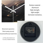 Large Wall Clocks Battery Operated 16 Inch Marble Glass Wall Clock - Image 7