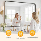 OLIXIS Bathroom Mirror for Over Sink, 30x40 Inch Wall Rectangle Mirror - Image 3