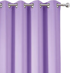 LEMOMO Lavender Blackout Curtains 52 x 63 Inch Length/Set of 2 Curtain - Image 7