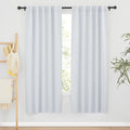 RYB HOME Living Room Window Curtains, Back Tab 2 Hanging Top, Thermal Insulated by RYBHOME