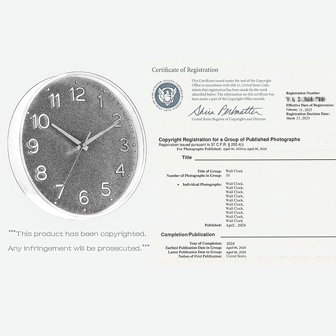 Roymnie Wall Clock Green, Silent Wall Clocks Battery Operated 8 Inch-Modern Non - Image 6