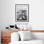 Vintage Newspaper Wall Art Trendy Black and White Aesthetic Posters Funny I'll - Image 3