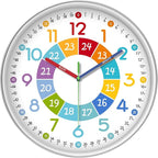 XFM Learning Clock for Kids Silent Non Ticking Battery Operated Colorful by XFMWallClock