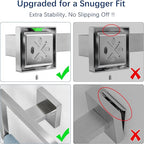 Brushed Nickel Towel Rack for Bathroom Wall Mounted, Bathroom Accessory Set - Image 3