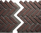 EverStone Herringbone Faux Brick Panel, 46 1/2"W x 25 1/4"H x 1"D, Stratus Color - Image 8