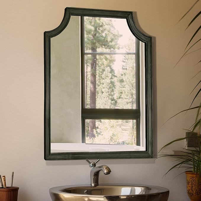 WallBeyond Scalloped Wood Mirror - Image 7