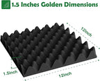 18 Pack 1.5"X12"X12" Acoustic Foam, Sound Proof Egg Crate Foam, Upgraded - Image 7