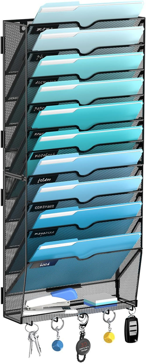 11 Tier Wall File Organizer by JMHUD