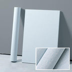 Yancorp 24"x120" Textured Fabric Light Blue Wall Paper Faux Grasscloth Peel and - Image 6