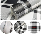 Guvana 17.7"x197" Black and White Peel and Stick Wallpaper Trellis Removable - Image 6