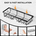 Shower Caddy, 5 Pack Shower Shelves - Image 6