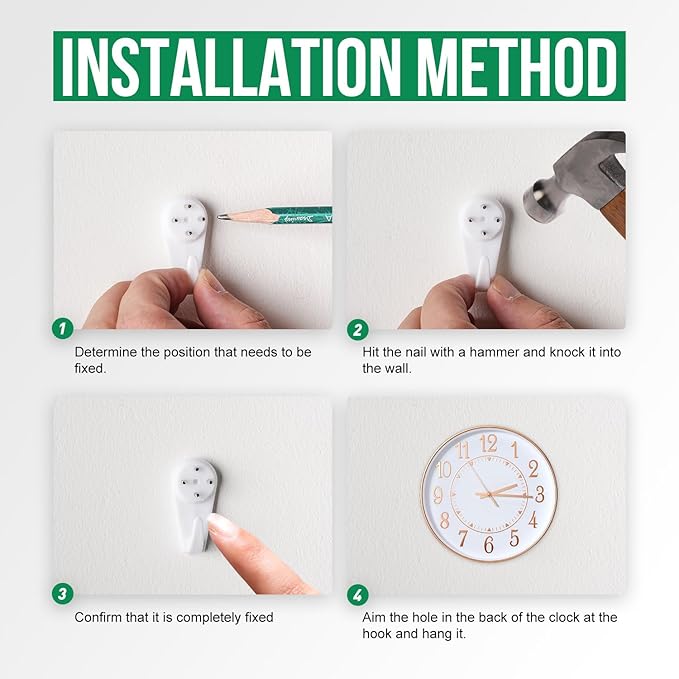 Wall Clock Modern Non-Ticking Battery Operated Silent Wall Clocks Simple Style - Image 9