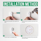 Wall Clock Modern Non-Ticking Battery Operated Silent Wall Clocks Simple Style - Image 9