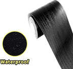 Teemall 10M Black Wood Grain Removable PVC Waterproof Border Wall Decor - Image 3