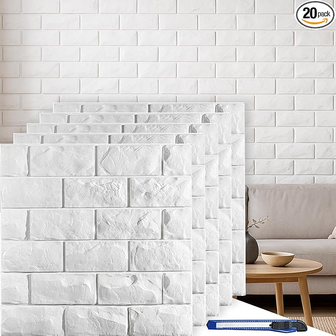 Circloophs 20 Pcs 3D Wall Panels Peel and Stick by Circloophs
