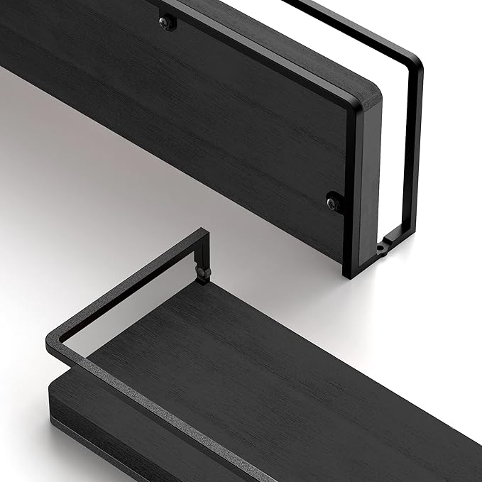 Meangood Floating Shelves Wall Mounted Set of 2, Wall Shelf - Image 4