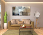 Baisuart Canvas Prints Abstract Wall Art Print Paintings Grey and Brown - Image 7