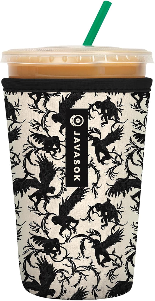 Sok It JavaSok Iced Coffee & Cold Soda Insulated Neoprene Cup Sleeve (Monkey Business, Medium: 22-28oz)