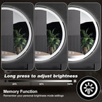 NEWBULIG 28 Inch Round LED Bathroom Wall Mirror - Image 7