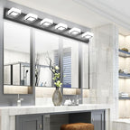 Ralbay Black Bathroom Vanity Lights 48inch Metal Acrylic LED Modern Bathroom - Image 2