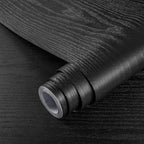 practicalWs Black Wood Contact Paper 17.7'' x 787.4'' Peel and Stick Wood by practicalWs