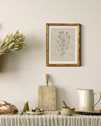 InSimSea Gold Bamboo Framed Canvas Wall Art, Minimalist Chamomile Botanical - Image 5