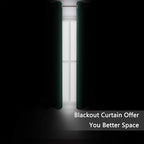 LEMOMO Green Blackout Curtains 34 x 54 Inch Length/Set of 2 Curtain - Image 3