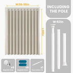AJAZZ Blackout Accordion Door Curtain - Image 2