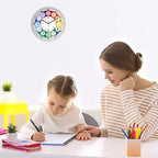 XFM 2 Pieces Learning Clock for Kids 8 Inch Silent Wall Clocks Battery Operated - Image 3