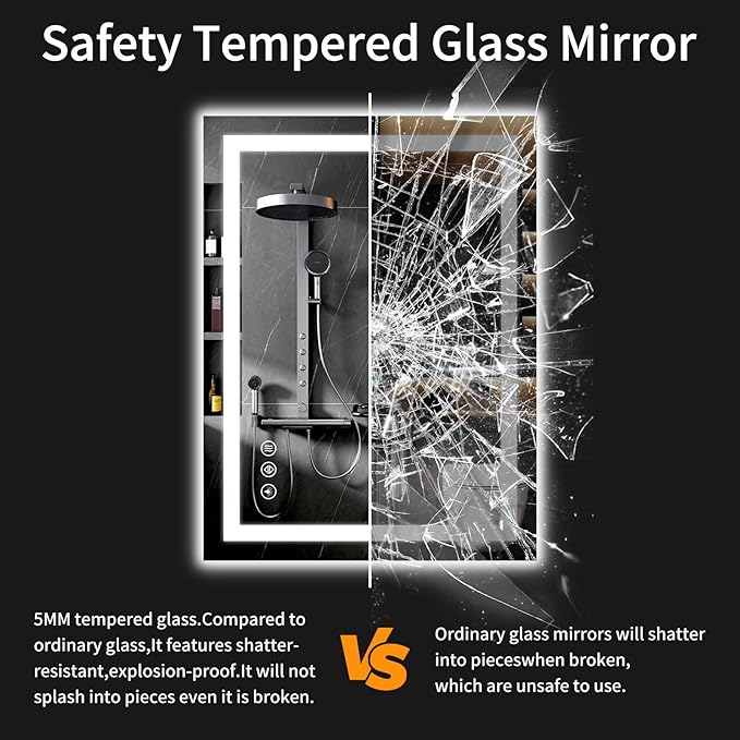 LED Bathroom Mirrors 26"x38" Bathroom Mirror - Image 6