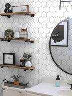 Kitchen Peel and Stick Wallpaper White Wallpaper Modern Contact Paper - Image 4