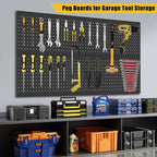 PBHEPJ 6 Pcs Metal Pegboard Panels, Heavy Duty Peg Boards - Image 3