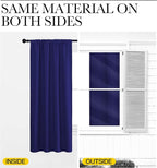 NICETOWN 2 Panels Blackout Curtains, Rod Pocket Thermal Insulated Drapes 84 - Image 4