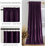 NICETOWN Purple Velvet Curtains 90 inch Long - Image 6