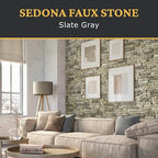 AZ Faux High-Density Polyurethane Faux Stone Interlocking Left Endcap - Image 2