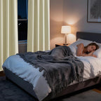 RYB HOME Bedroom Blackout Curtains 72 inches Long, 100% Blackout Thermal - Image 5