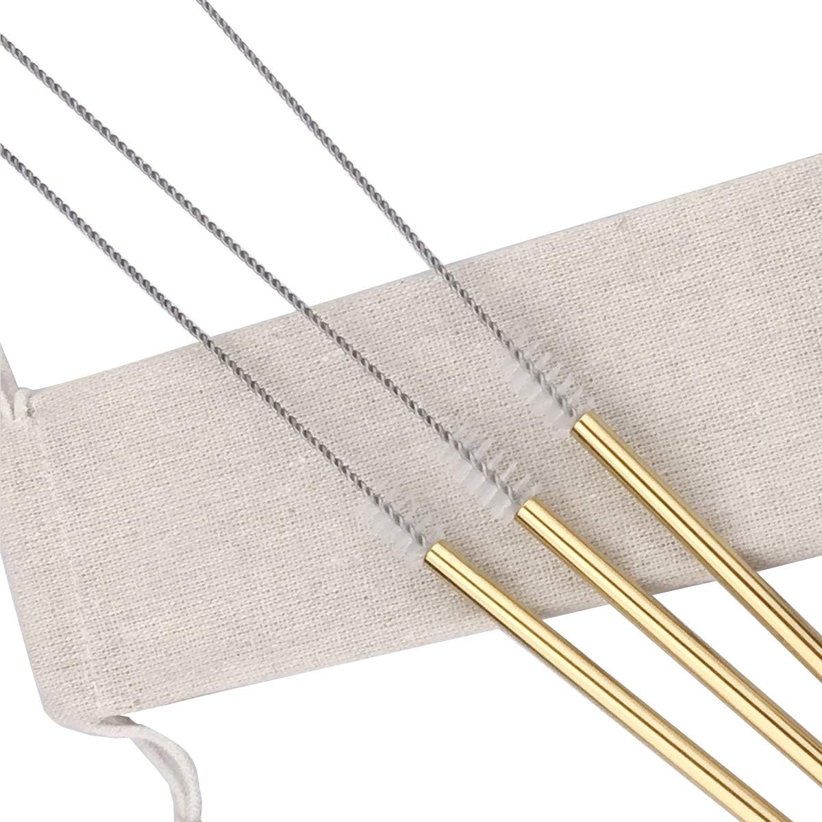 JASHII Matte Long Handle Spoon Cocktail Mixing Stirring Spoons Iced Tea Coffee Spoons with 8.6 inch Long Handle Brushed SUS304 Stainless Steel, 6-Piece