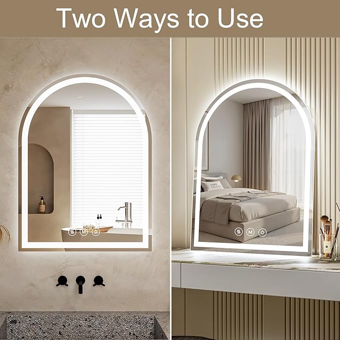 Arched LED Bathroom Mirrors - Image 7