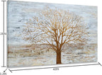 Yihui Arts Hand Painted Abstract Tree Painting - Image 2