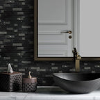 SUNWINGS 5-Sheet Peel and Stick Mosaic Natural 3D Stone Self Adhesive Marble - Image 8