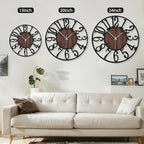 Maxstar Large Round Wall Clock for Living Room Decor Battery Operated Non - Image 3