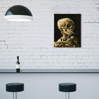 1 KINGO Van Gogh Canvas Wall Art: Skull of a Skeleton - Image 5